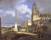 Francois-Marius Granet The Church of Trinita dei Monti in Rome (mk05) oil painting picture wholesale